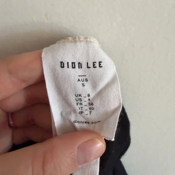 DION LEE Designer Blue/Black Two Tone Bone Corset Wool Blend Tank Top size 4 - Picture 11 of 12